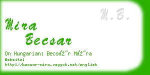 mira becsar business card